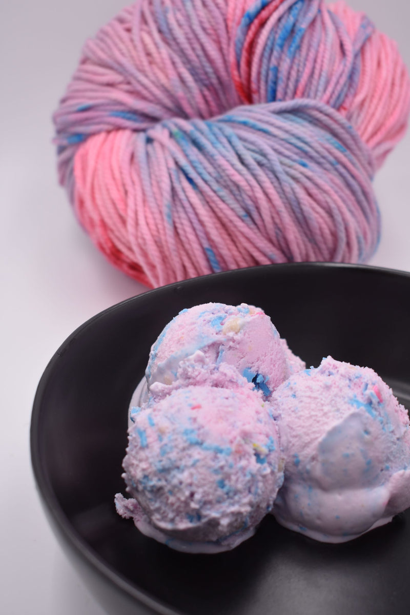 Winter Whimsy: Intricately Designed Yarn Wool Ice Cream Pudding Decorations  in Beautiful Hues,Crafted Elegance, Creative Multicolored Ice Cream,  Pudding Ornaments, Intricate Details, Joyful Festivities, Handmade Multicolored  Yarn, Wool Pudding